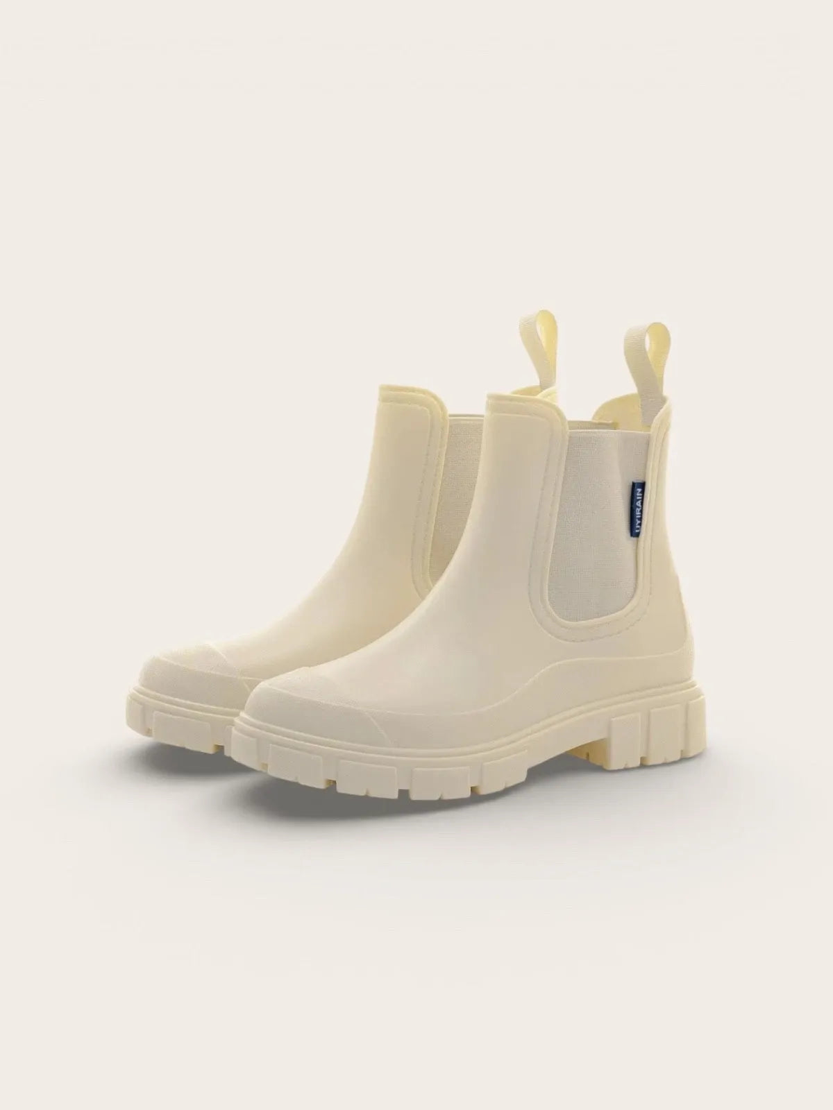 Women’s Chelsea Rain Boots Waterproof Thick Sole Elastic Strap All Season