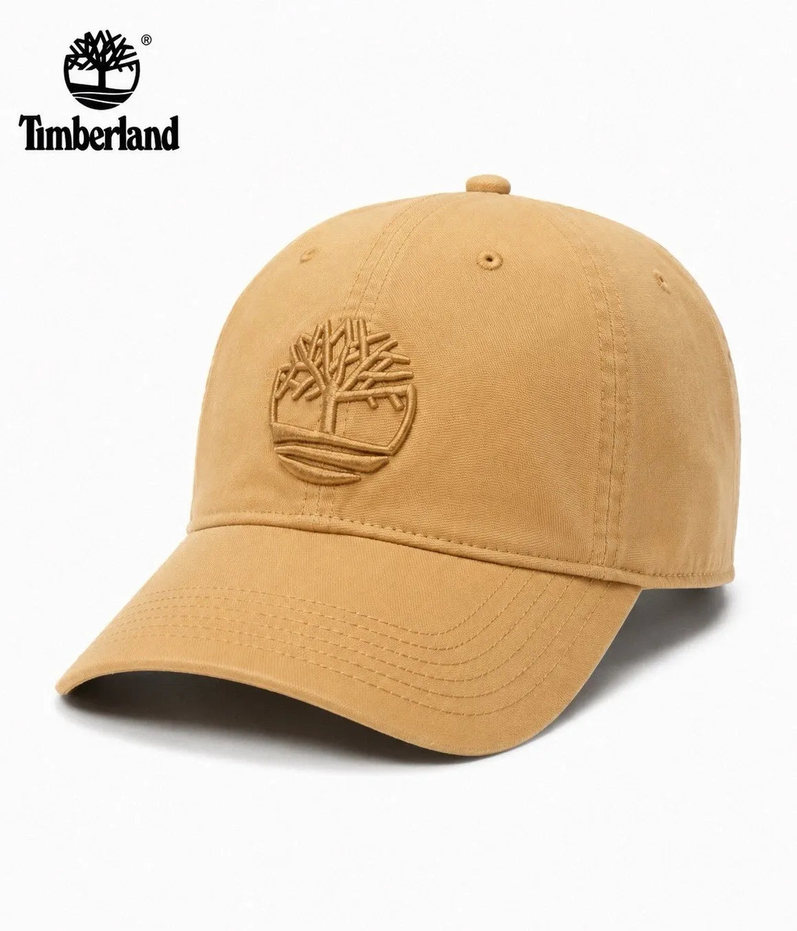 Timberland Soundview Baseball Cap – Large Embroidered Logo Adjustable Cotton Hat