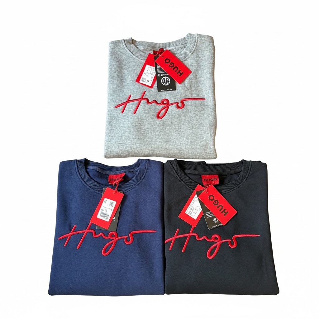HUGO BOSS Mens Long Sleeve Crew Neck Sweatshirt All Sizes Available