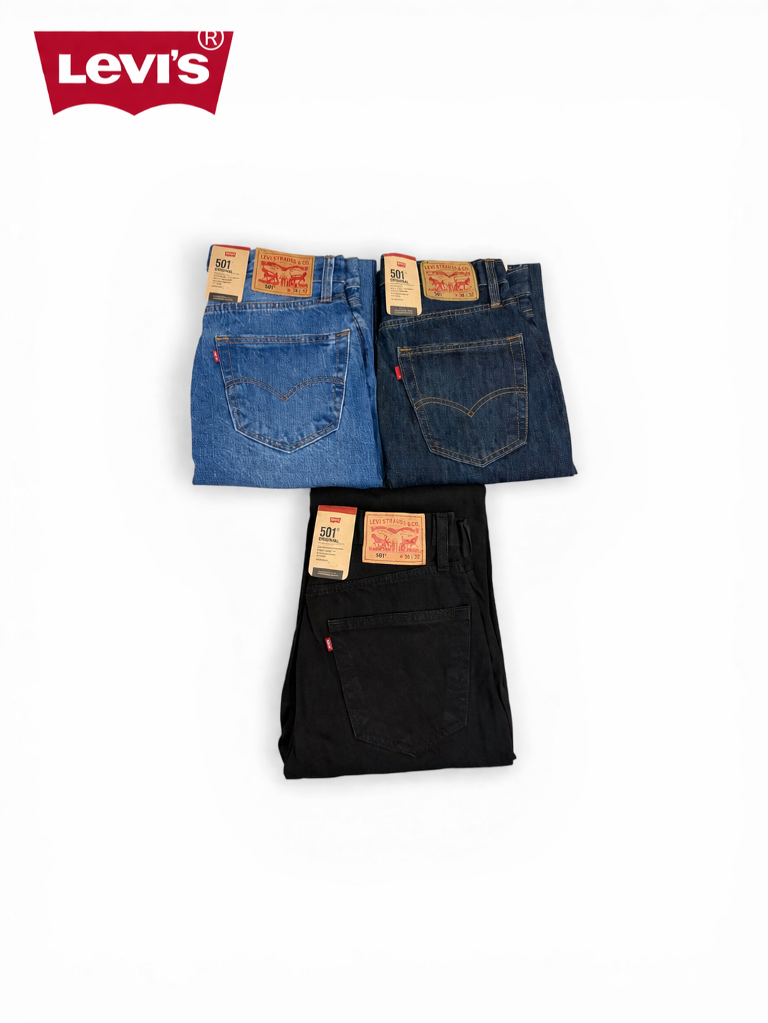 Levi's® 501 Original Regular Fit Mens Denim Jeans New With Tags