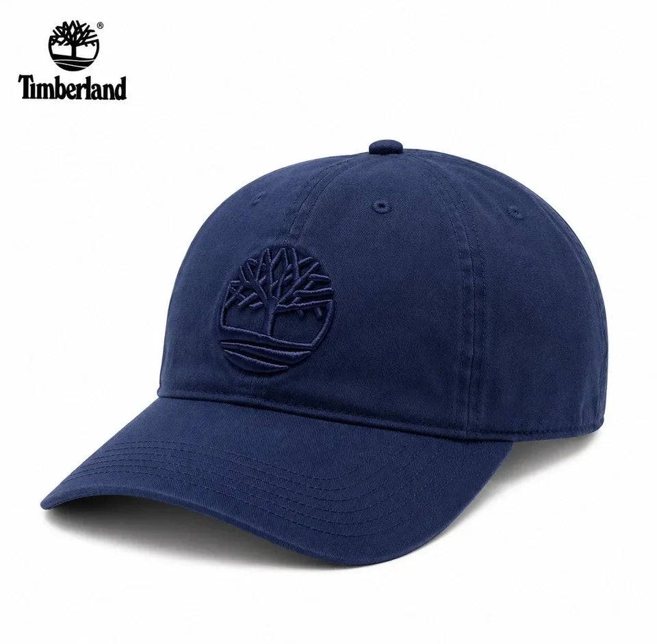 Timberland Soundview Baseball Cap – Large Embroidered Logo Adjustable Cotton Hat