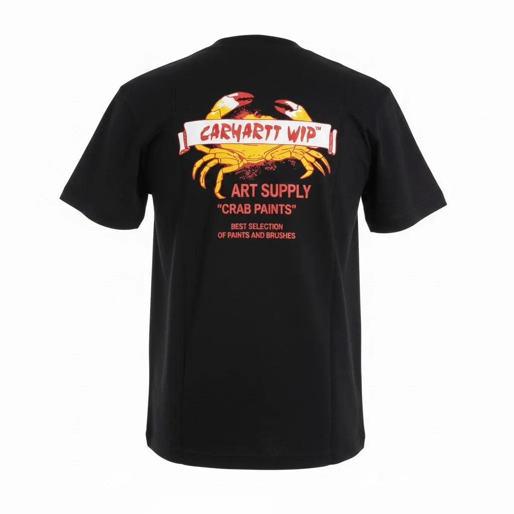 Carhartt WIP Men’s T Shirt Cotton Crew Neck Logo Tee Casual Streetwear S-XXL