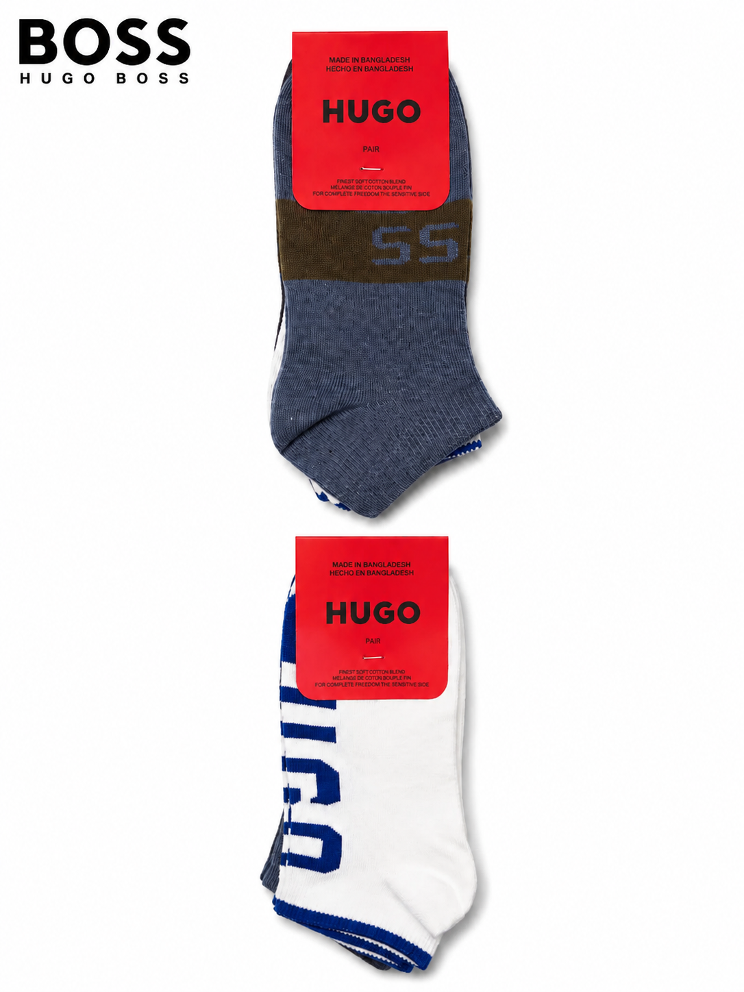Hugo Boss Ankle Socks 2 Pack | Uk 5.5-9