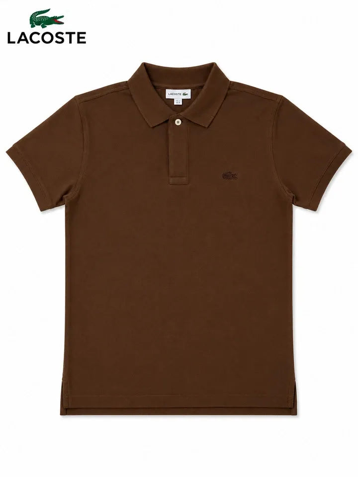 Lacoste Mens Tonal Crocodile Polo Shirt Short Sleeve Cotton Classic Fit S-XXL