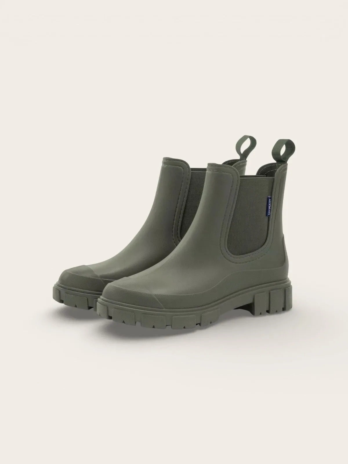 Women’s Chelsea Rain Boots Waterproof Thick Sole Elastic Strap All Season