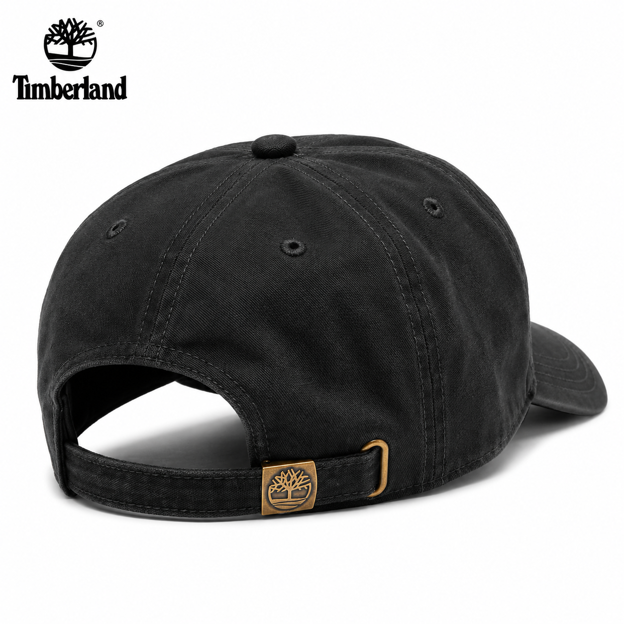 Timberland Soundview Baseball Cap – Large Embroidered Logo Adjustable Cotton Hat