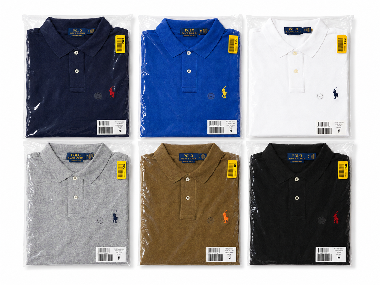 Polo Ralph Lauren Men's Custom Slim Fit Mesh Polo Shirt :Excess production stock
