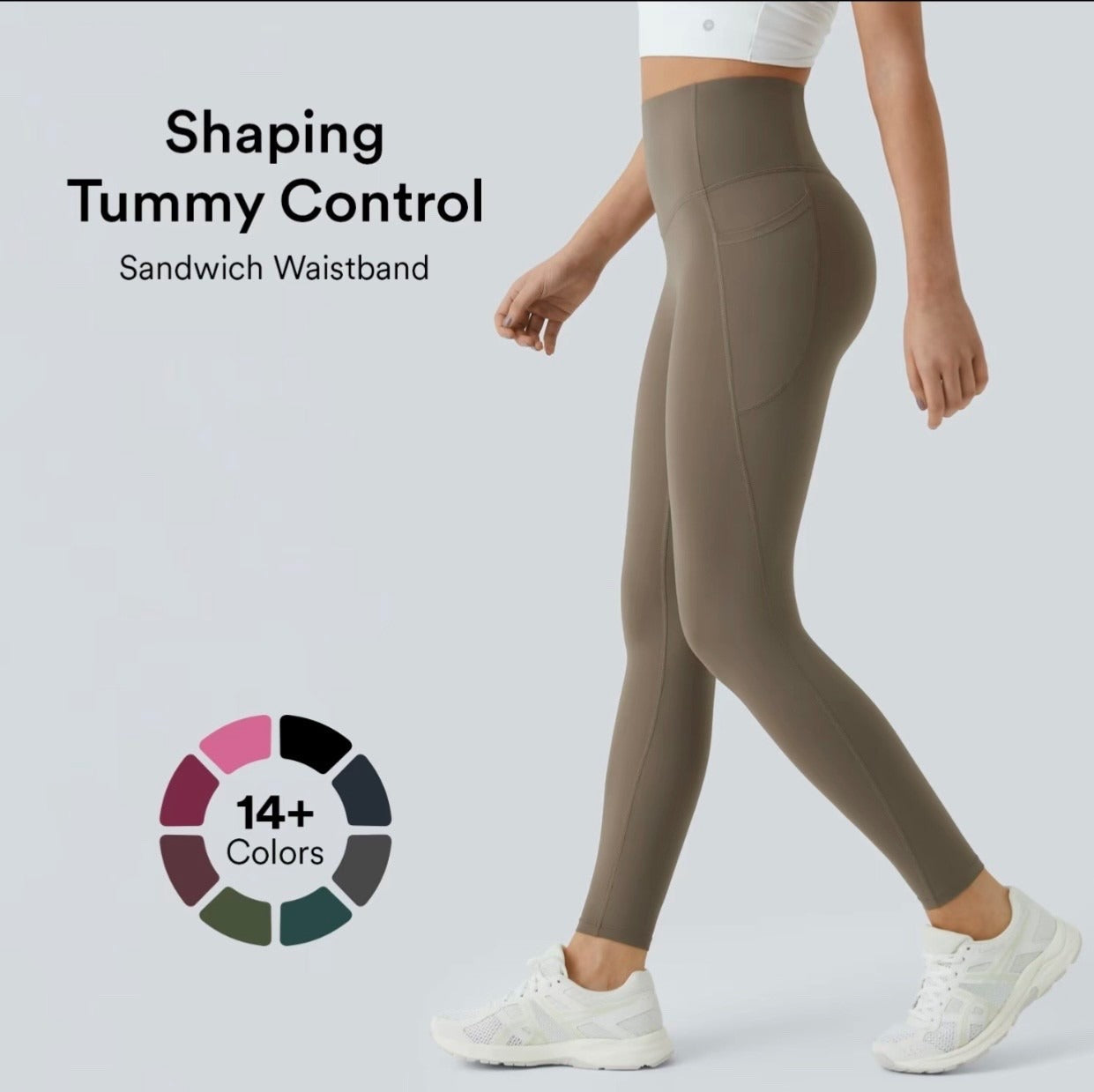 Halara UltraSculpt High Waisted Butt Lifting Tummy Control Pocket Shaping Workout