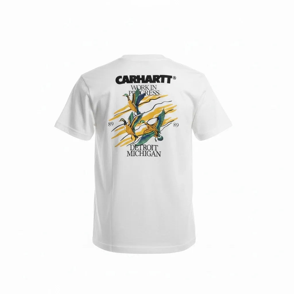 Carhartt WIP Men’s T Shirt Cotton Crew Neck Logo Tee Casual Streetwear S-XXL